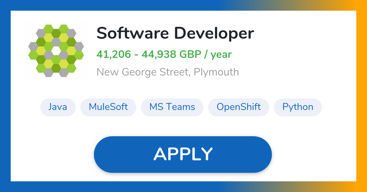 Software Developer Job in Plymouth HM Land Registry
